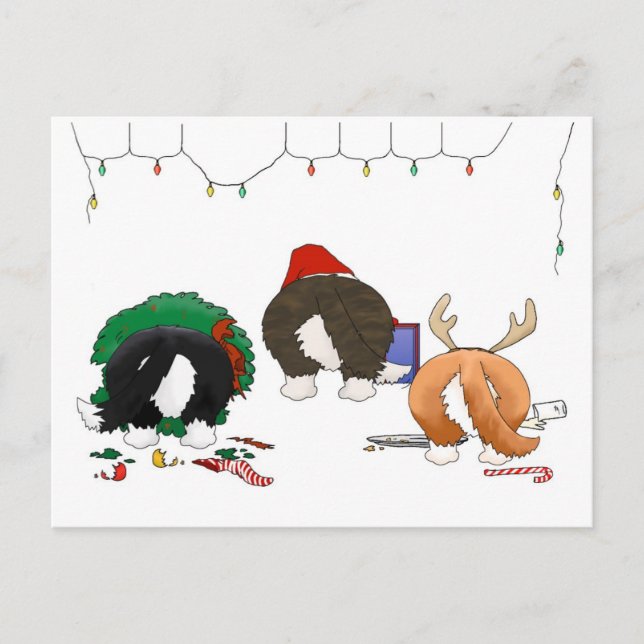 Cartes Pour Fêtes Annuelles Rien n'aboutent Noël de corgi (Devant)