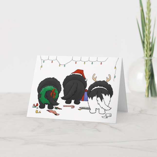 Cartes Pour Fêtes Annuelles Rien n'aboutent Noël de Newfie (Devant)
