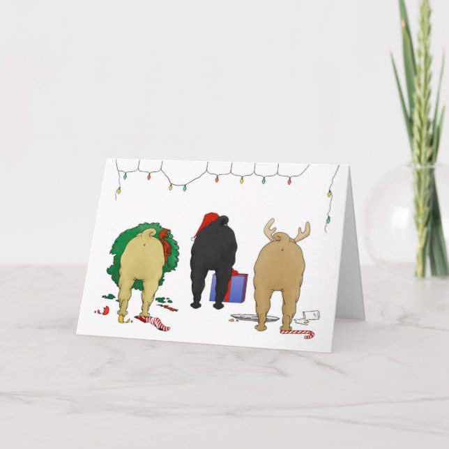 Cartes Pour Fêtes Annuelles Rien n'aboutent Noël de Shar-Pei (Devant)