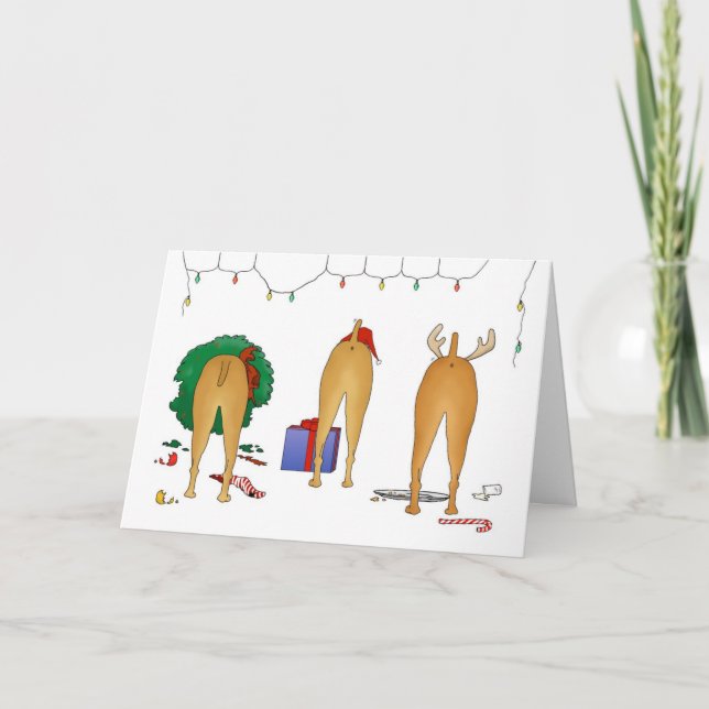Cartes Pour Fêtes Annuelles Rien n'aboutent Noël de Vizsla (Devant)