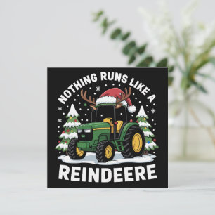 Cartes Pour Fêtes Annuelles Rien ne fonctionne comme un tracteur de Noël de re