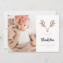Rindeer minimaliste Premier Merci de Noël