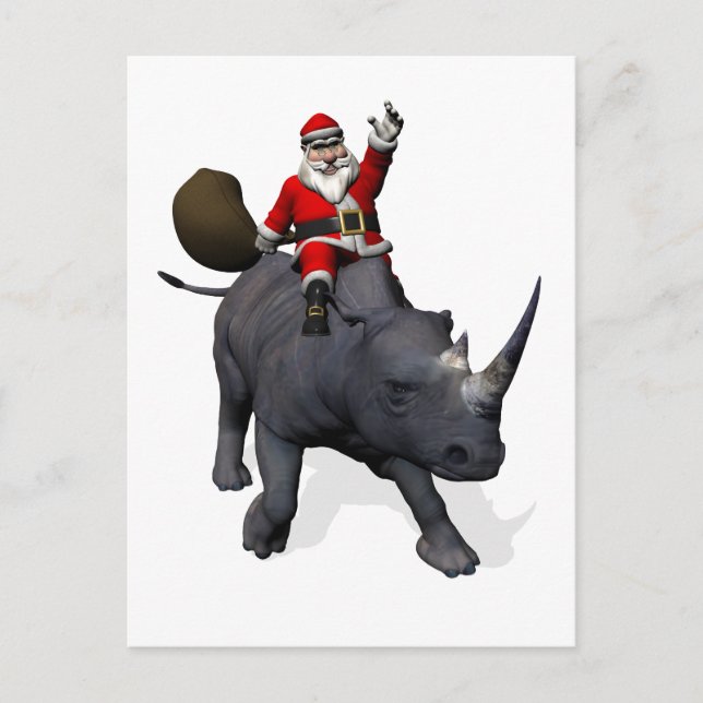 Cartes Pour Fêtes Annuelles Ríos Ríos Rhinoceros (Devant)