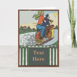 Cartes Pour Fêtes Annuelles Road Trip Motorcycle modifier le texte