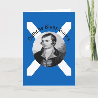 Cartes Pour Fêtes Annuelles Robbie Burns - En Gris Oidhche Bhlas Burns