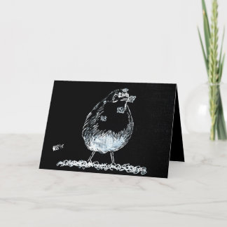 Cartes Pour Fêtes Annuelles Robin des neiges