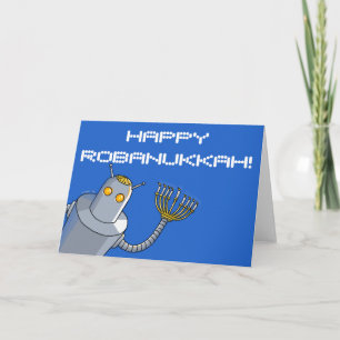 Cartes Pour Fêtes Annuelles Robot Hanoukka !