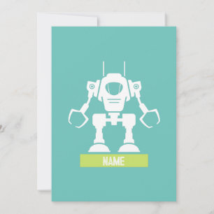 Cartes Pour Fêtes Annuelles Robot personnalisé