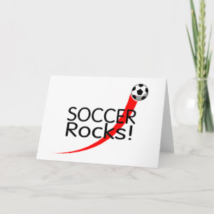 Cartes Pour Fêtes Annuelles Rocks de football