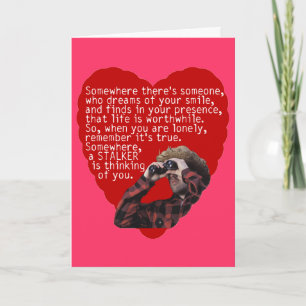 Cartes Pour Fêtes Annuelles Rôdeur - jour de Valentines drôle