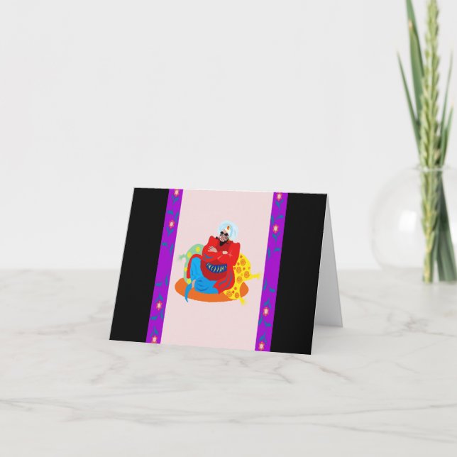 Cartes Pour Fêtes Annuelles roi d'Arabie (Devant)