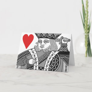 Cartes Pour Fêtes Annuelles Roi des coeurs