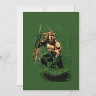 Cartes Pour Fêtes Annuelles Roi des océans Guerrier Trident Art Dynamique de B
