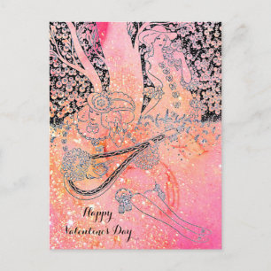 CARTES POUR FÊTES ANNUELLES ROMANCE DE LA JOURNÉE DE VALENTINE, AMOUREUX ROMAN