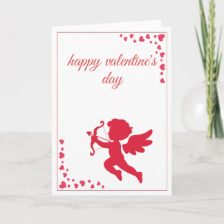 Cartes Pour Fêtes Annuelles Romantic Angle of Love Cupide Valentine’s Day