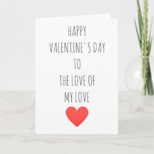 Cartes Pour Fêtes Annuelles Romantique Coeur Rouge Saint Valentin Amour de ma