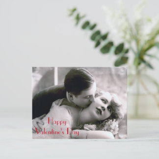 Cartes Pour Fêtes Annuelles Romantique Couple Vintage Rétro Amour Saint Valent