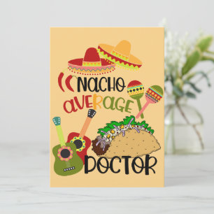Cartes Pour Fêtes Annuelles Romantique Nacho Votre Médecin de Jeux de Mots Moy
