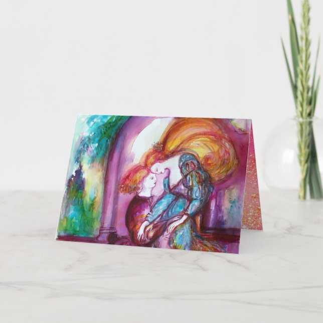 Cartes Pour Fêtes Annuelles ROMEO ET JULIET Romantique Saint Valentin (Devant)