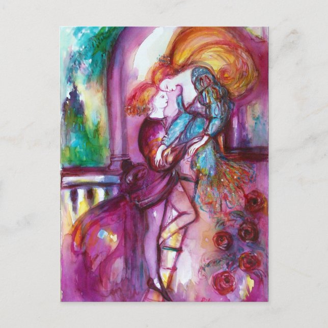 Cartes Pour Fêtes Annuelles ROMEO ET JULIET Romantique Saint Valentin (Devant)