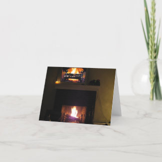 Cartes Pour Fêtes Annuelles Rondin de Noël