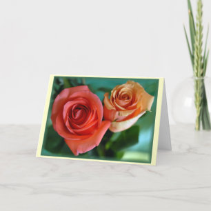Cartes Pour Fêtes Annuelles "Rosas Rosadas "