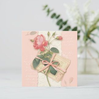 Cartes Pour Fêtes Annuelles Rose