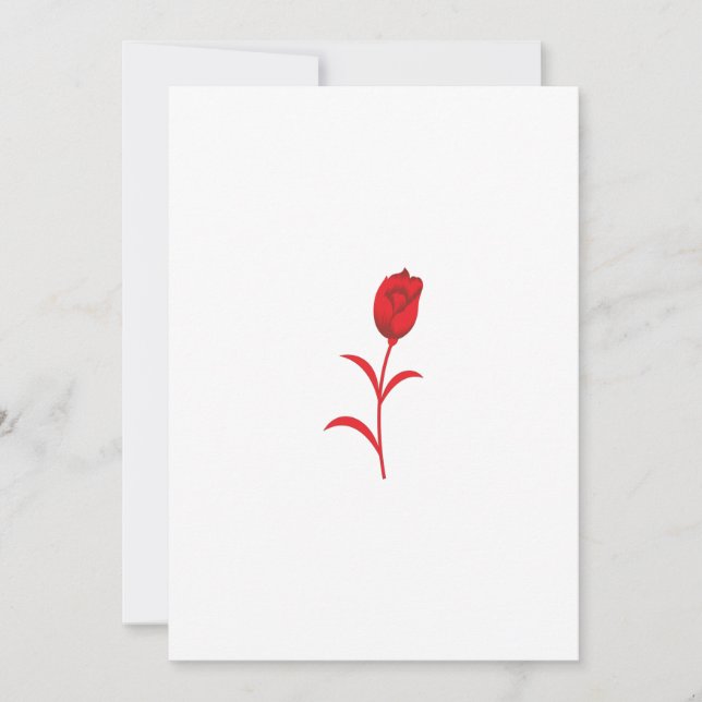 Cartes Pour Fêtes Annuelles Rose Madder, Rouge lave, design floral (Devant)
