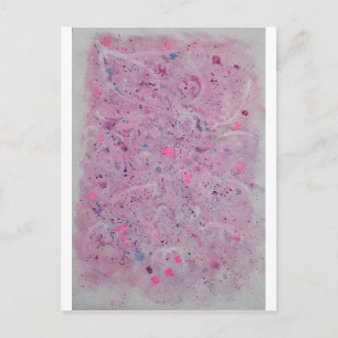 Cartes Pour Fêtes Annuelles Rose Pâle Aquarelle Abstraite