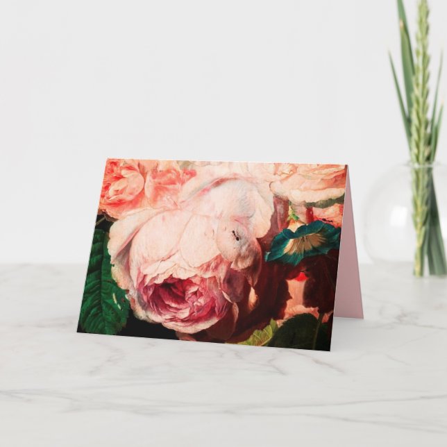 Cartes Pour Fêtes Annuelles ROSE ROSE ROSE ROSE, FLEURS ET BOUTEILLE Saint-Val (Devant)