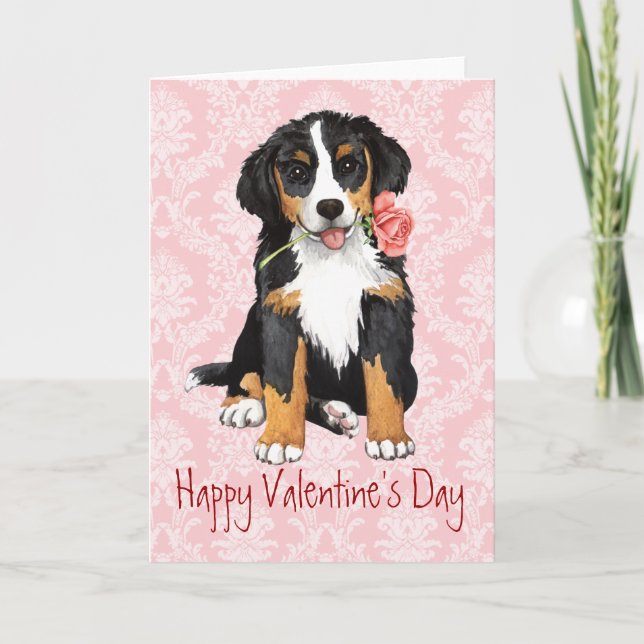 Cartes Pour Fêtes Annuelles Rose Valentine Berner (Devant)