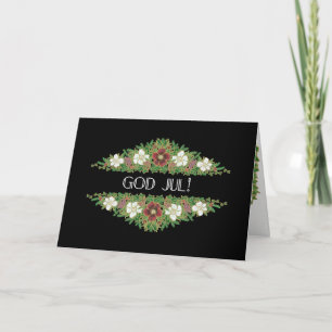 Cartes Pour Fêtes Annuelles Roses de Noël, Hellebores, salutation suédoise