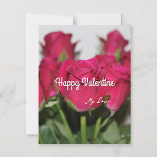 Cartes Pour Fêtes Annuelles Roses rouges