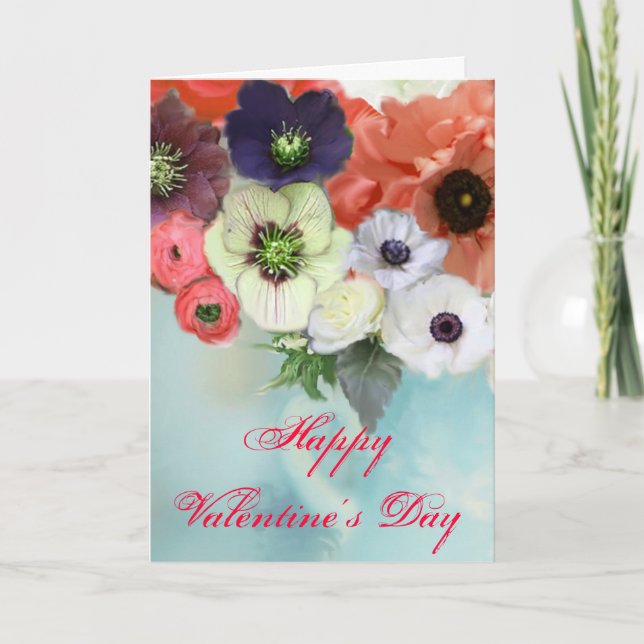CARTES POUR FÊTES ANNUELLES ROSES ROUGES BLANCHES DE LA JOURNÉE DE VALENTINE,  (Devant)