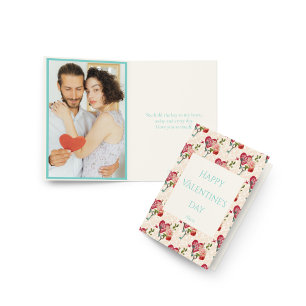 Cartes Pour Fêtes Annuelles Roses Rouges Vintage Shabby Chic & Clé de Mon Cœur