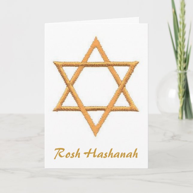 Cartes Pour Fêtes Annuelles Rosh Hashanah (Devant)
