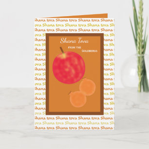 Cartes Pour Fêtes Annuelles Rosh Hashanah Shana Tova