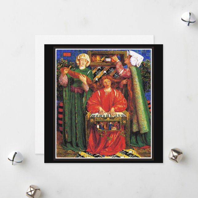 Cartes Pour Fêtes Annuelles Rossetti - Un chant de Noël (Devant/Arrière en situation)