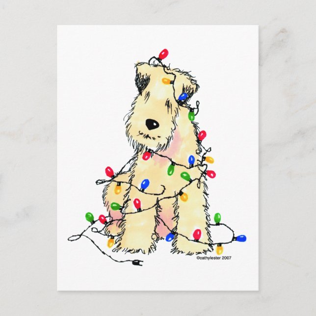 Cartes Pour Fêtes Annuelles Roue à revêtement doux - Noël (Devant)
