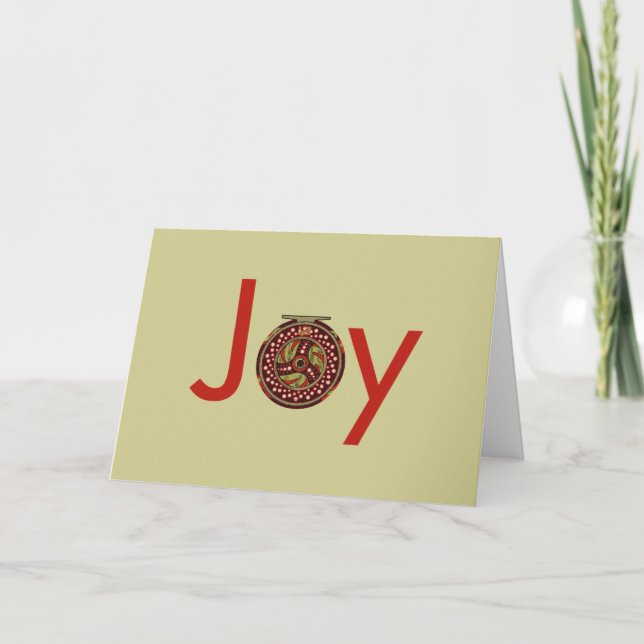 Cartes Pour Fêtes Annuelles Roue de pêche à la mouche pour pêcheurs pêcheurs p (Devant)