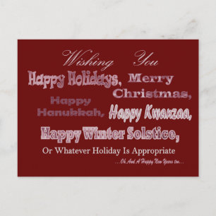 Cartes Pour Fêtes Annuelles Rouge Blanc Multi Fête
