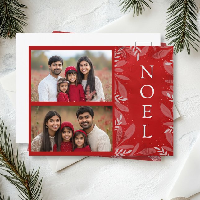 Cartes Pour Fêtes Annuelles Rouge Noel 2 photo (Red Noel christmas Postcard)