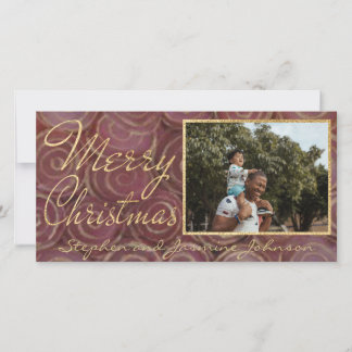 Cartes Pour Fêtes Annuelles Rouges et or de Noël