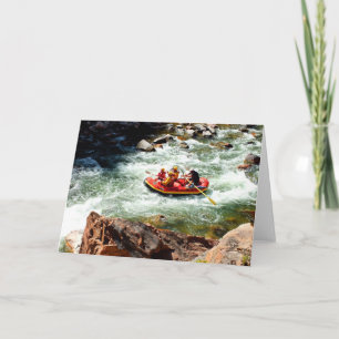 Cartes Pour Fêtes Annuelles Roulage d'eau blanche