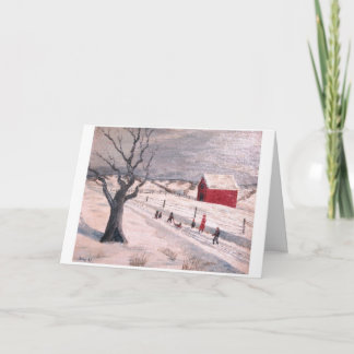 Cartes Pour Fêtes Annuelles Route d'hiver de Frip