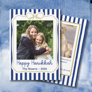 Cartes Pour Fêtes Annuelles Ruban à nœud photo Hanukkah fantaisiste