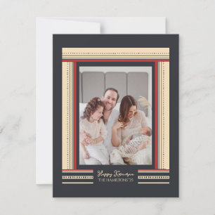 Cartes Pour Fêtes Annuelles Ruban glamour frontière Motif africain Kwanzaa