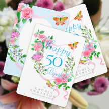 Rubans de rose rose pour anniversaire
