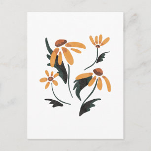 Cartes Pour Fêtes Annuelles Rudbeckia Hirta Black-Eyed Susan Fleurs esthétique