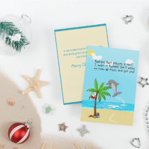 Cartes Pour Fêtes Annuelles Rudolph le dauphin à nez rouge